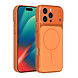 AG Matte Glass AG Matte Glass iPhone 16 Pro Max Back cover coque - Magsafe full protection cover - Orange AG Matte Glass AG Matte Glass iPhone 16 Pro Max Back cover coque - Magsafe full protection cover - Orange