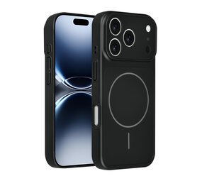 AG Matte Glass AG Matte Glass iPhone 17 Pro Back cover case - Magsafe full protection cover - Black