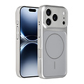 AG Matte Glass iPhone 17 Pro/iPhone 18 Pro Coque arrière MagSafe protection enveloppante - Argenté
