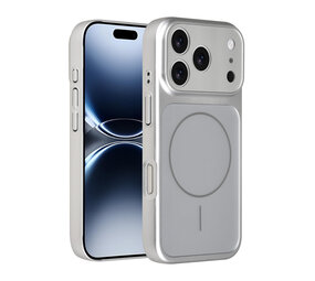 AG Matte Glass AG Matte Glass iPhone 17 Pro Back cover case - Magsafe full protection cover - Silver