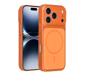 AG Matte Glass AG Matte Glass iPhone 17 Pro Backcover hoesje - Magsafe full protection cover - Oranje