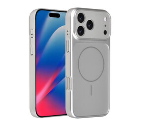 AG Matte Glass AG Matte Glass iPhone 17 Pro Max Back cover case - Magsafe full protection cover - Silver