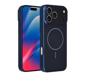 AG Matte Glass AG Matte Glass iPhone 17 Pro Max Back cover case - Magsafe full protection cover - Blue