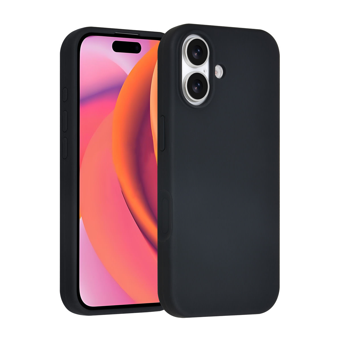 TUNIQ TUNIQ iPhone 16 Backcover hoesje - Full Silicone - Zwart