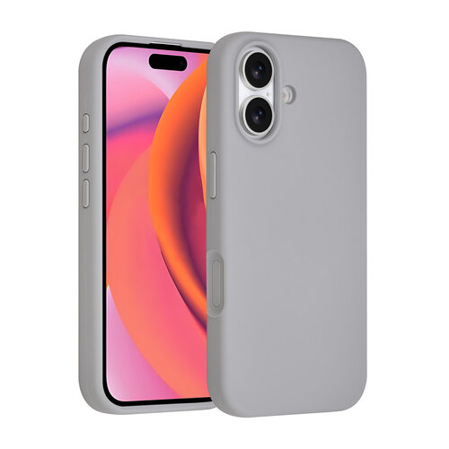 TUNIQ TUNIQ iPhone 16 Back cover coque - Full Silicone - Gris