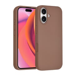 TUNIQ iPhone 16 Back cover coque - Full Silicone - Marron