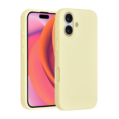 TUNIQ iPhone 16 Backcover hoesje - Full Silicone - Geel