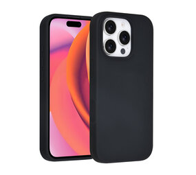TUNIQ TUNIQ iPhone 16 Pro Back-Cover hul - Full Silicone - Schwarz TUNIQ TUNIQ iPhone 16 Pro Back-Cover hul - Full Silicone - Schwarz