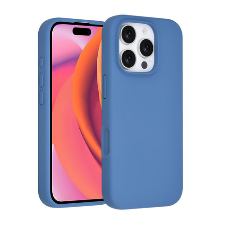 TUNIQ TUNIQ iPhone 16 Pro Back cover coque - Full Silicone - Bleu TUNIQ TUNIQ iPhone 16 Pro Back cover coque - Full Silicone - Bleu