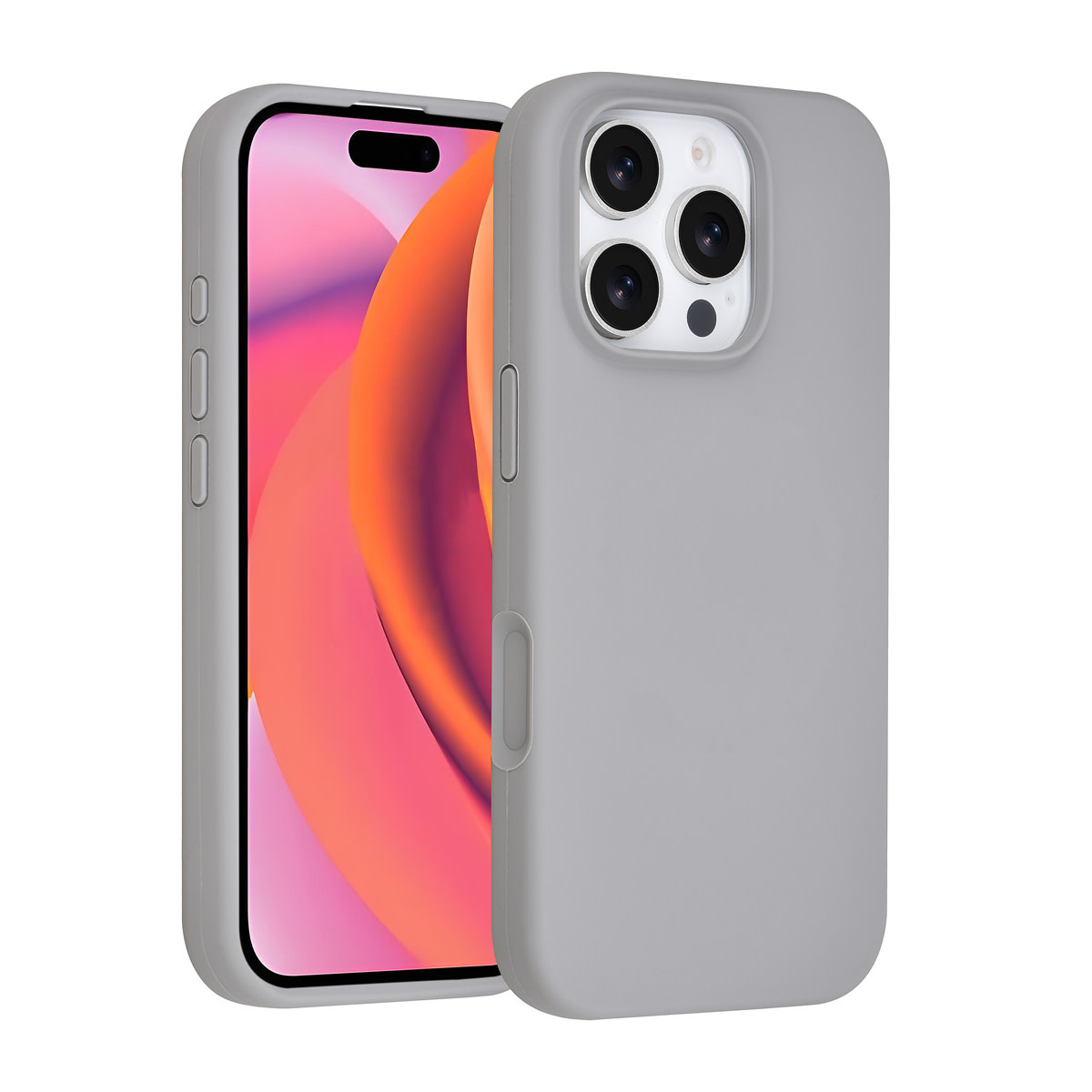 TUNIQ TUNIQ iPhone 16 Pro Backcover hoesje - Full Silicone - Grijs