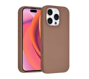 TUNIQ TUNIQ iPhone 16 Pro Back cover coque - Full Silicone - Marron