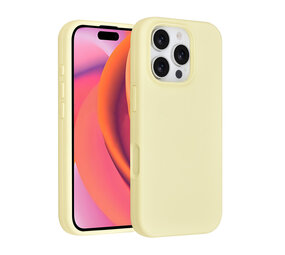 TUNIQ TUNIQ iPhone 16 Pro Backcover hoesje - Full Silicone - Geel