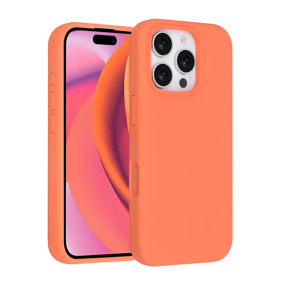 TUNIQ TUNIQ iPhone 16 Pro Backcover hoesje - Full Silicone - Oranje