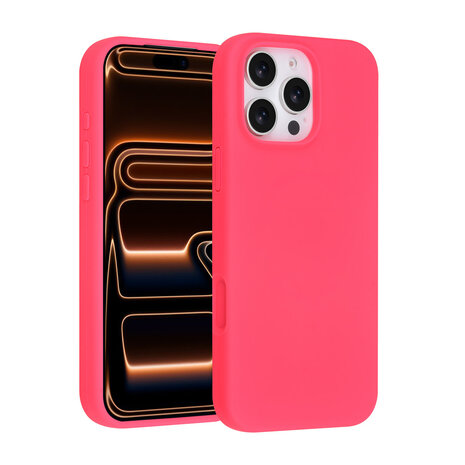 TUNIQ TUNIQ iPhone 16 Pro Max Back cover coque - Full Silicone - Rose vif
