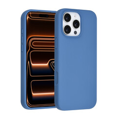 TUNIQ iPhone 16 Pro Max Back cover coque - Full Silicone - Bleu
