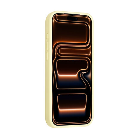 TUNIQ TUNIQ iPhone 16 Pro Max Backcover hoesje - Full Silicone - Geel