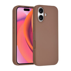 TUNIQ iPhone 17 Backcover hoesje - Full Silicone - Bruin