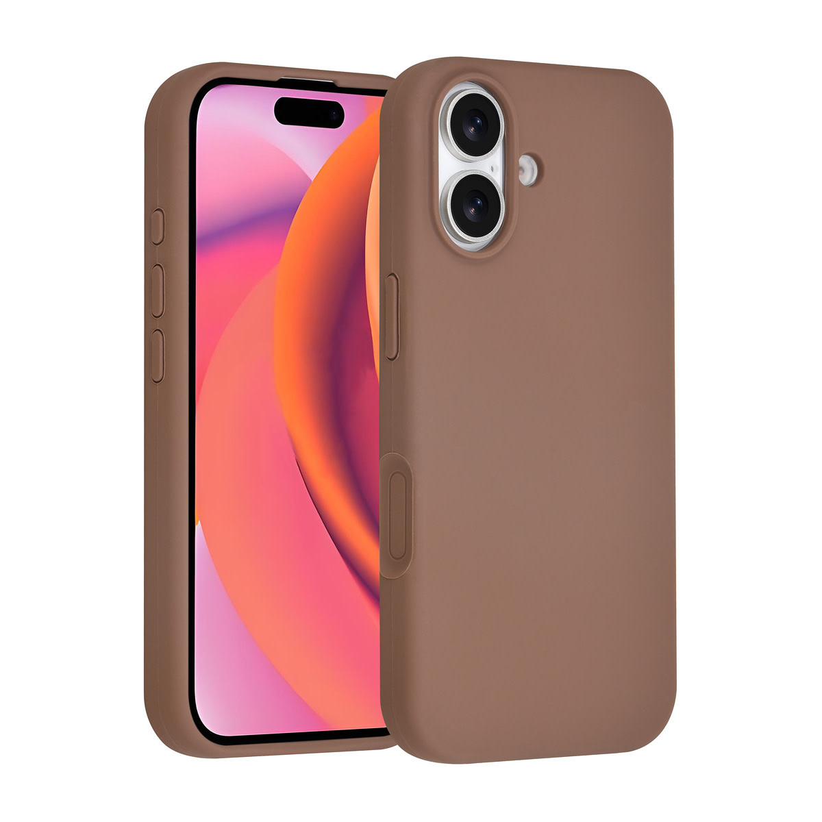 TUNIQ TUNIQ iPhone 17 Backcover hoesje - Full Silicone - Bruin