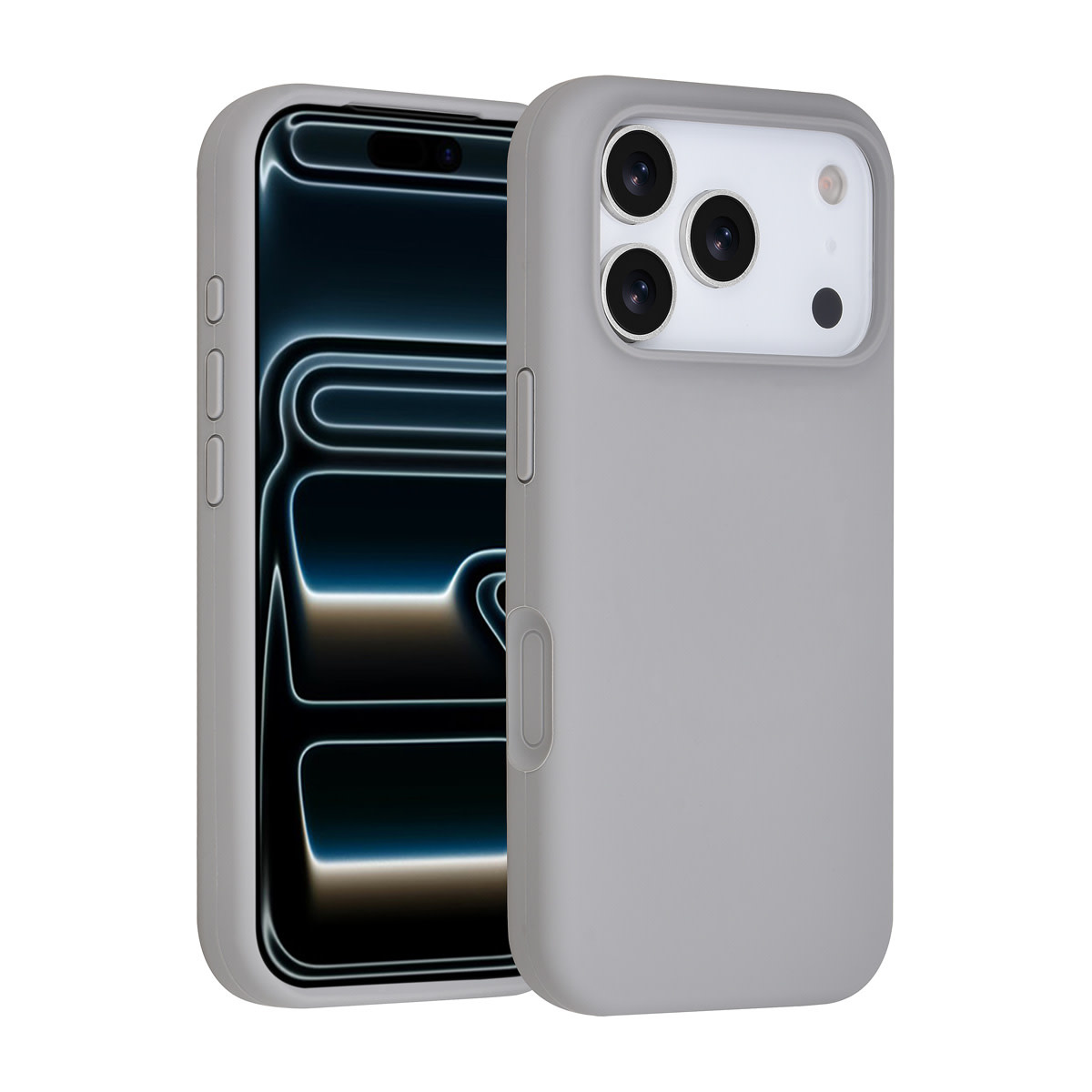 TUNIQ TUNIQ iPhone 17 Pro Backcover hoesje - Full Silicone - Grijs