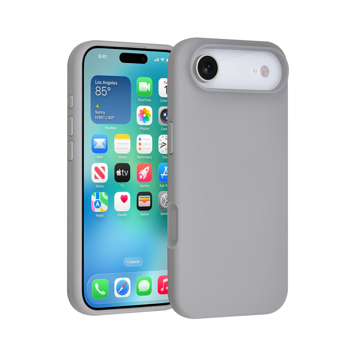 TUNIQ TUNIQ iPhone 17 Air Backcover hoesje - Full Silicone - Grijs