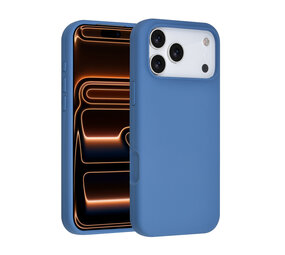 TUNIQ TUNIQ iPhone 17 Pro Max Backcover hoesje - Full Silicone - Blauw