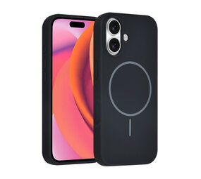 TUNIQ TUNIQ iPhone 16 Back cover case - Magsafe - Full Silicone - Black