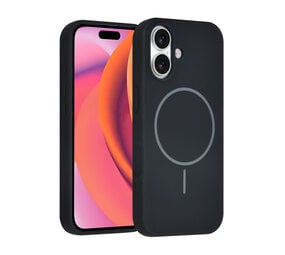 TUNIQ TUNIQ iPhone 16 Backcover hoesje - Magsafe - Full Silicone - Zwart TUNIQ TUNIQ iPhone 16 Backcover hoesje - Magsafe - Full Silicone - Zwart