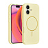 TUNIQ iPhone 16 Back-Cover hul - Magsafe - Full Silicone - Gelb