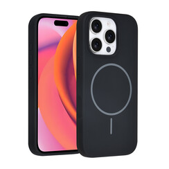 TUNIQ iPhone 16 Pro Backcover hoesje - Magsafe - Full Silicone - Zwart