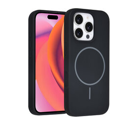 TUNIQ TUNIQ iPhone 16 Pro Back-Cover hul - Magsafe - Full Silicone - Schwarz