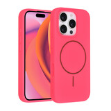 TUNIQ TUNIQ iPhone 16 Pro Backcover hoesje - Magsafe - Full Silicone - Felroze