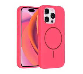 TUNIQ TUNIQ iPhone 16 Pro Back cover case - Magsafe - Full Silicone - Hot Pink