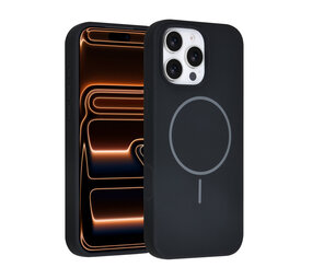 TUNIQ TUNIQ iPhone 16 Pro Max Back cover case - Magsafe - Full Silicone - Black