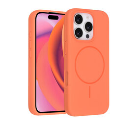 TUNIQ TUNIQ iPhone 16 Pro Back cover case - Magsafe - Full Silicone - Orange