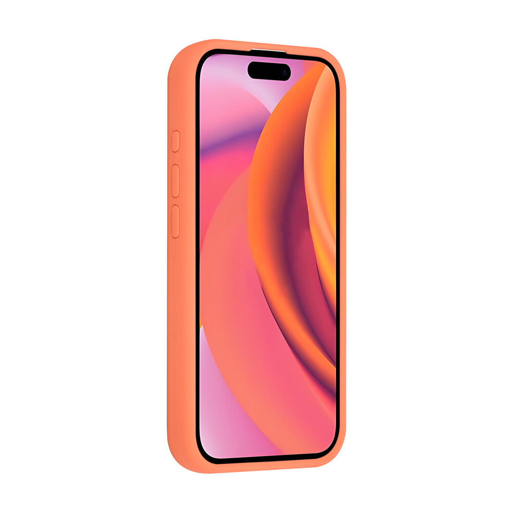 TUNIQ TUNIQ iPhone 16 Pro Back-Cover hul - Magsafe - Full Silicone - Orange TUNIQ TUNIQ iPhone 16 Pro Back-Cover hul - Magsafe - Full Silicone - Orange