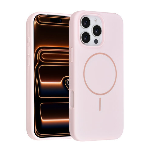 TUNIQ TUNIQ iPhone 16 Pro Max Back cover coque - Magsafe - Full Silicone - Rose