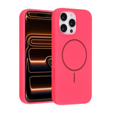 TUNIQ TUNIQ iPhone 16 Pro Max Back cover coque - Magsafe - Full Silicone - Rose vif