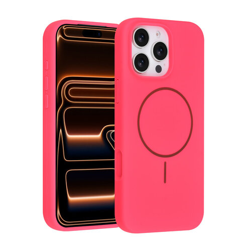 TUNIQ TUNIQ iPhone 16 Pro Max Back cover case - Magsafe - Full Silicone - Hot Pink