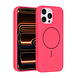 TUNIQ TUNIQ iPhone 16 Pro Max Back cover coque - Magsafe - Full Silicone - Rose vif