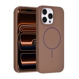 TUNIQ TUNIQ iPhone 16 Pro Max Backcover hoesje - Magsafe - Full Silicone - Bruin