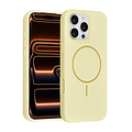TUNIQ TUNIQ iPhone 16 Pro Max Back-Cover hul - Magsafe - Full Silicone - Gelb
