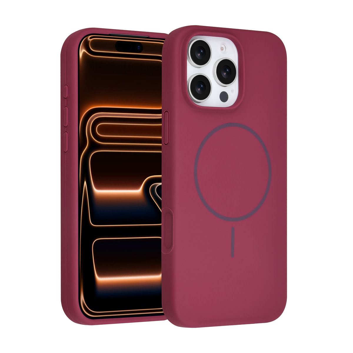 TUNIQ TUNIQ iPhone 16 Pro Max Backcover hoesje - Magsafe - Full Silicone - Paars