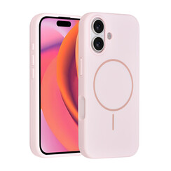 TUNIQ iPhone 17 Backcover hoesje - Magsafe - Full Silicone - Roze