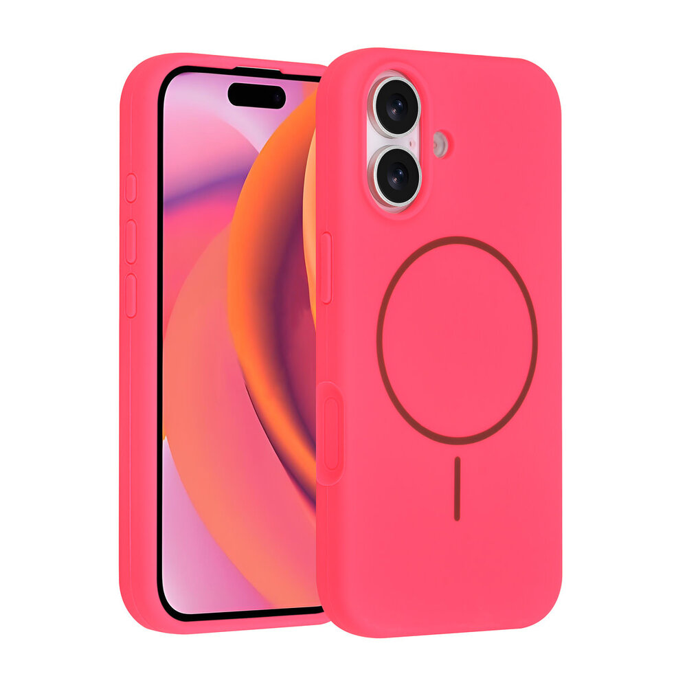 TUNIQ TUNIQ iPhone 17 Back cover case - Magsafe - Full Silicone - Hot Pink TUNIQ TUNIQ iPhone 17 Back cover case - Magsafe - Full Silicone - Hot Pink