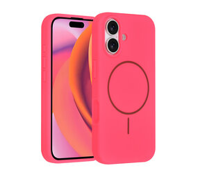 TUNIQ TUNIQ iPhone 17 Back cover coque - Magsafe - Full Silicone - Rose vif TUNIQ TUNIQ iPhone 17 Back cover coque - Magsafe - Full Silicone - Rose vif