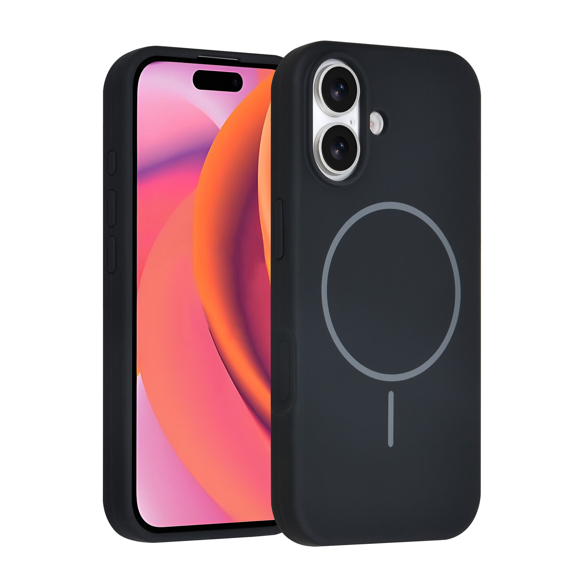TUNIQ TUNIQ iPhone 17 Backcover hoesje - Magsafe - Full Silicone - Zwart