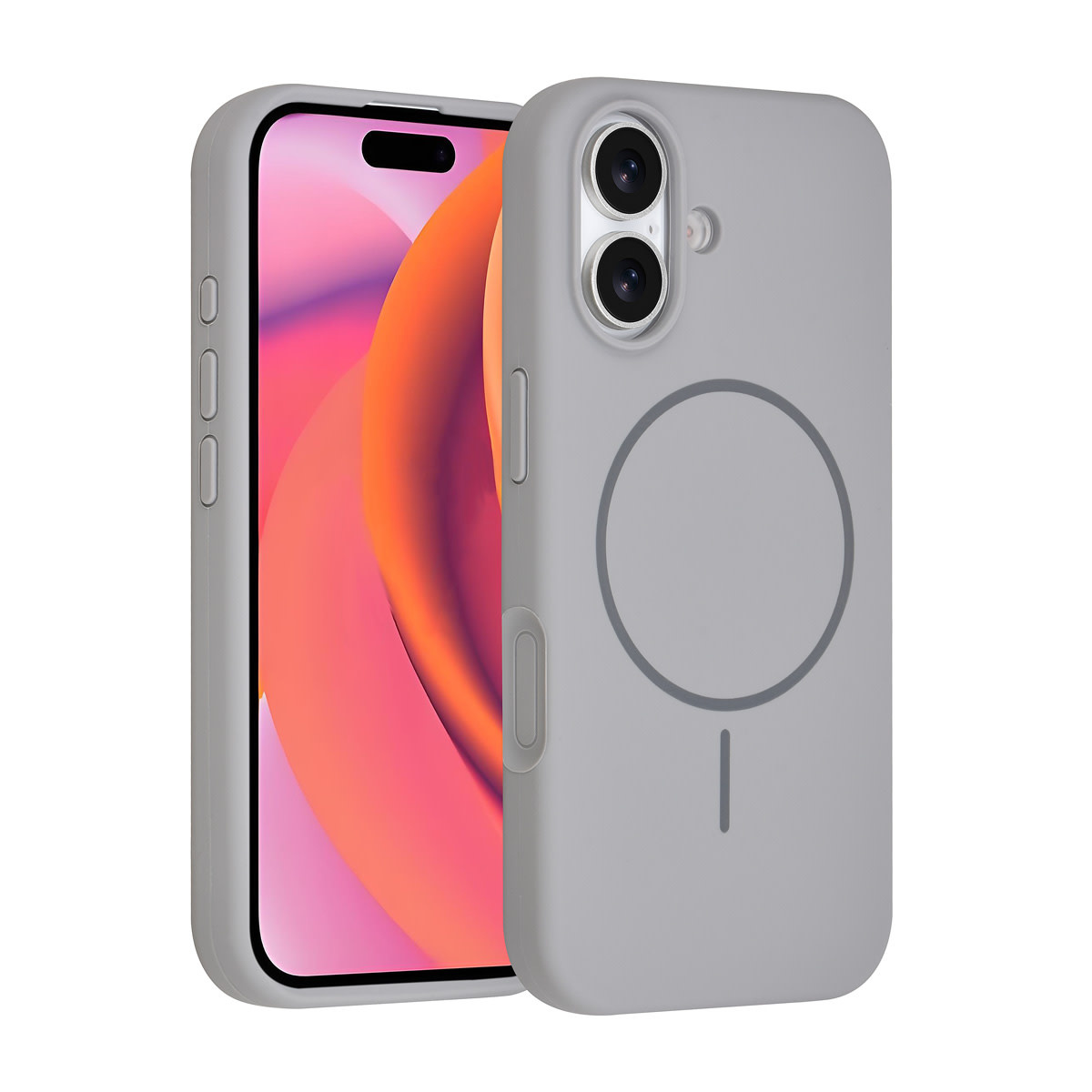 TUNIQ TUNIQ iPhone 17 Backcover hoesje - Magsafe - Full Silicone - Grijs
