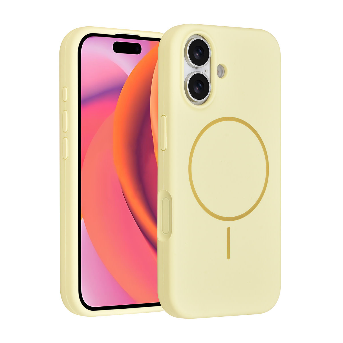 TUNIQ TUNIQ iPhone 17 Backcover hoesje - Magsafe - Full Silicone - Geel