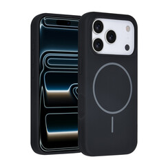 TUNIQ iPhone 17 Pro Backcover hoesje - Magsafe - Full Silicone - Zwart