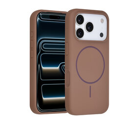 TUNIQ TUNIQ iPhone 17 Pro Back cover coque - Magsafe - Full Silicone - Marron TUNIQ TUNIQ iPhone 17 Pro Back cover coque - Magsafe - Full Silicone - Marron
